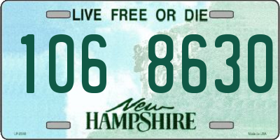 NH license plate 1068630