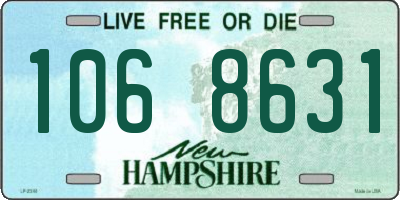 NH license plate 1068631
