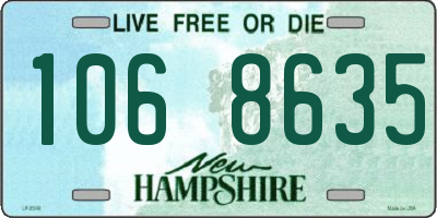 NH license plate 1068635