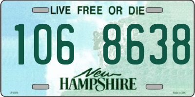 NH license plate 1068638