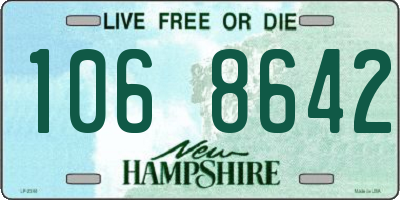 NH license plate 1068642