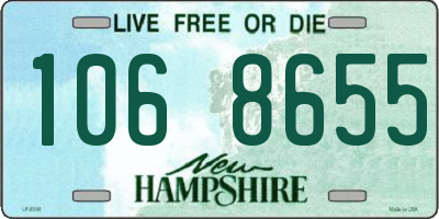 NH license plate 1068655