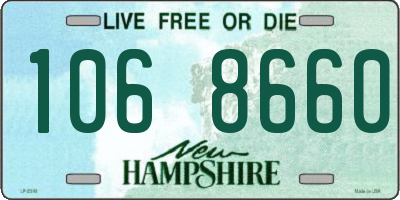 NH license plate 1068660