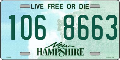 NH license plate 1068663