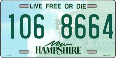NH license plate 1068664