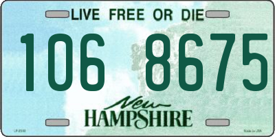 NH license plate 1068675