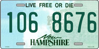 NH license plate 1068676