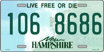 NH license plate 1068686