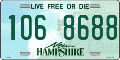 NH license plate 1068688