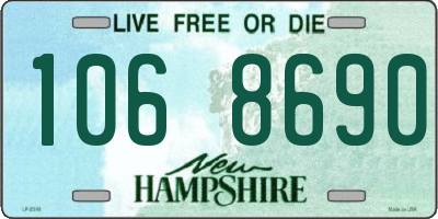 NH license plate 1068690