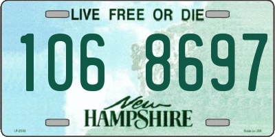 NH license plate 1068697