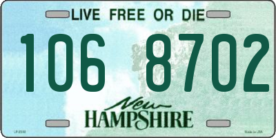 NH license plate 1068702
