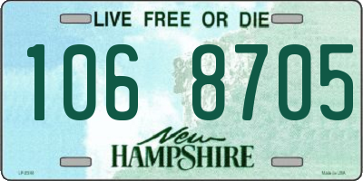 NH license plate 1068705