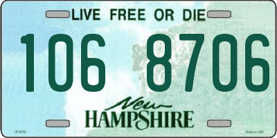 NH license plate 1068706
