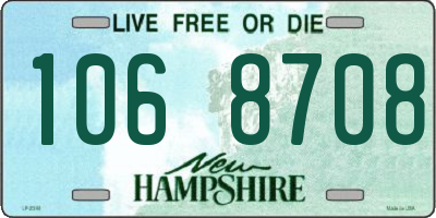 NH license plate 1068708
