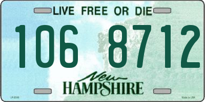 NH license plate 1068712