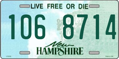 NH license plate 1068714