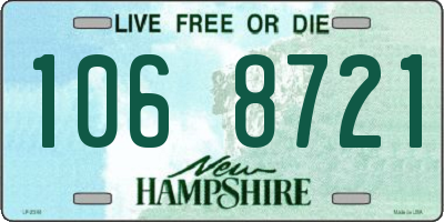 NH license plate 1068721