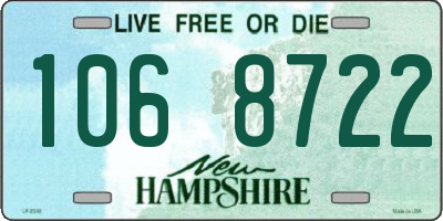 NH license plate 1068722