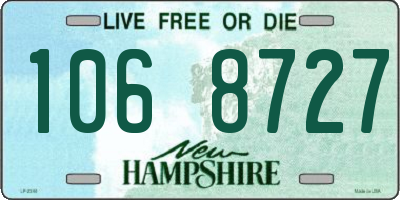 NH license plate 1068727