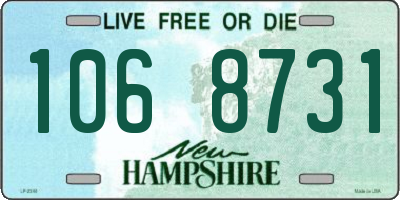 NH license plate 1068731