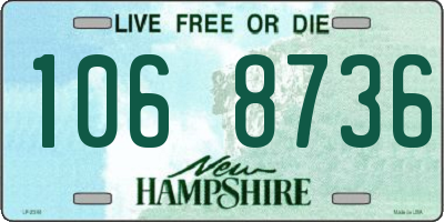 NH license plate 1068736