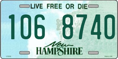 NH license plate 1068740