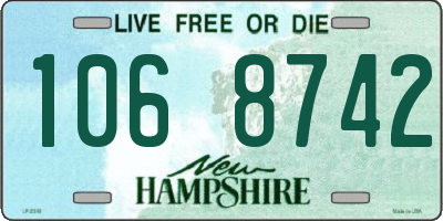 NH license plate 1068742