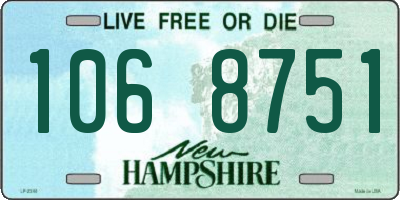 NH license plate 1068751