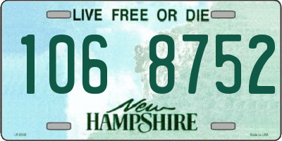 NH license plate 1068752