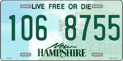 NH license plate 1068755