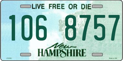 NH license plate 1068757
