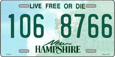 NH license plate 1068766