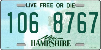 NH license plate 1068767