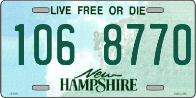 NH license plate 1068770