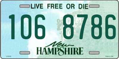 NH license plate 1068786