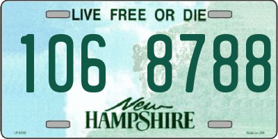 NH license plate 1068788