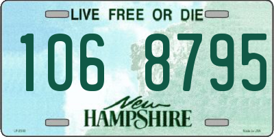 NH license plate 1068795