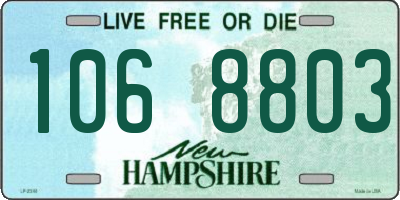 NH license plate 1068803