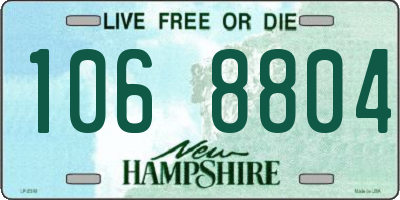 NH license plate 1068804