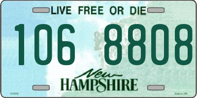 NH license plate 1068808