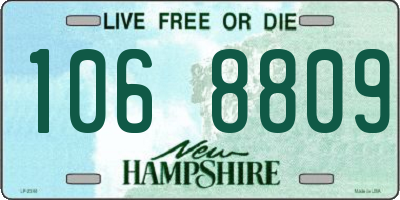 NH license plate 1068809