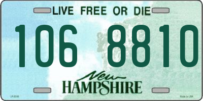 NH license plate 1068810