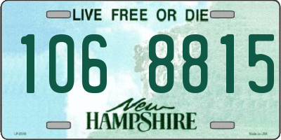 NH license plate 1068815
