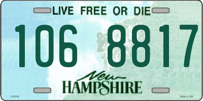 NH license plate 1068817