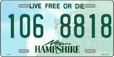 NH license plate 1068818