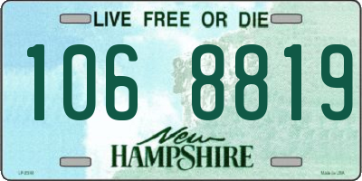 NH license plate 1068819