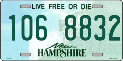 NH license plate 1068832
