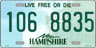 NH license plate 1068835
