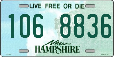 NH license plate 1068836